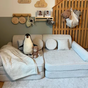 Canapé de jeu modulable 10 pièces en bouclette • Gustavo+