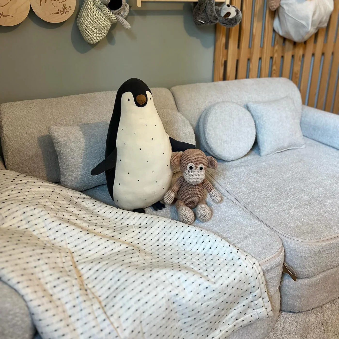 Canapé de jeu modulable 10 pièces en bouclette • Gustavo+ – Image 3