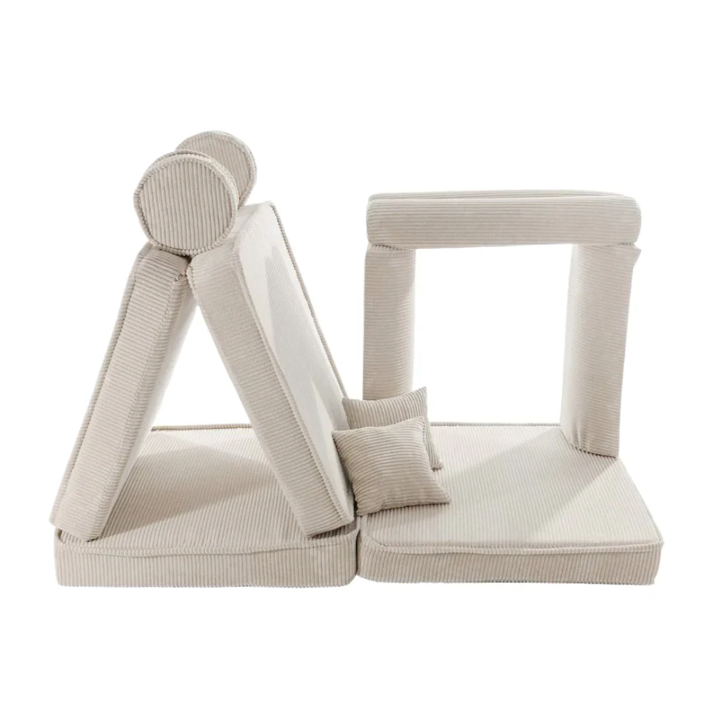 Canapé de jeu modulable 10 pièces en Corduroy à larges côtes, Aesthetic • Gustavo+ – Image 6