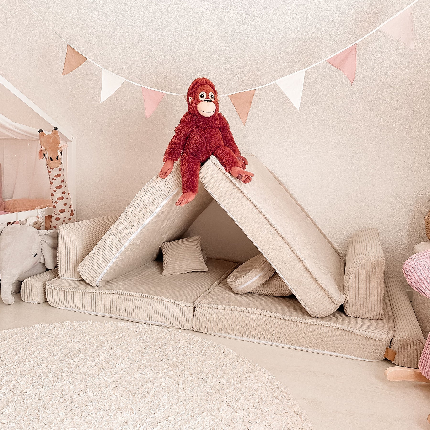 Canapé de jeu modulable 10 pièces en Corduroy à larges côtes, Aesthetic • Gustavo+ – Image 2