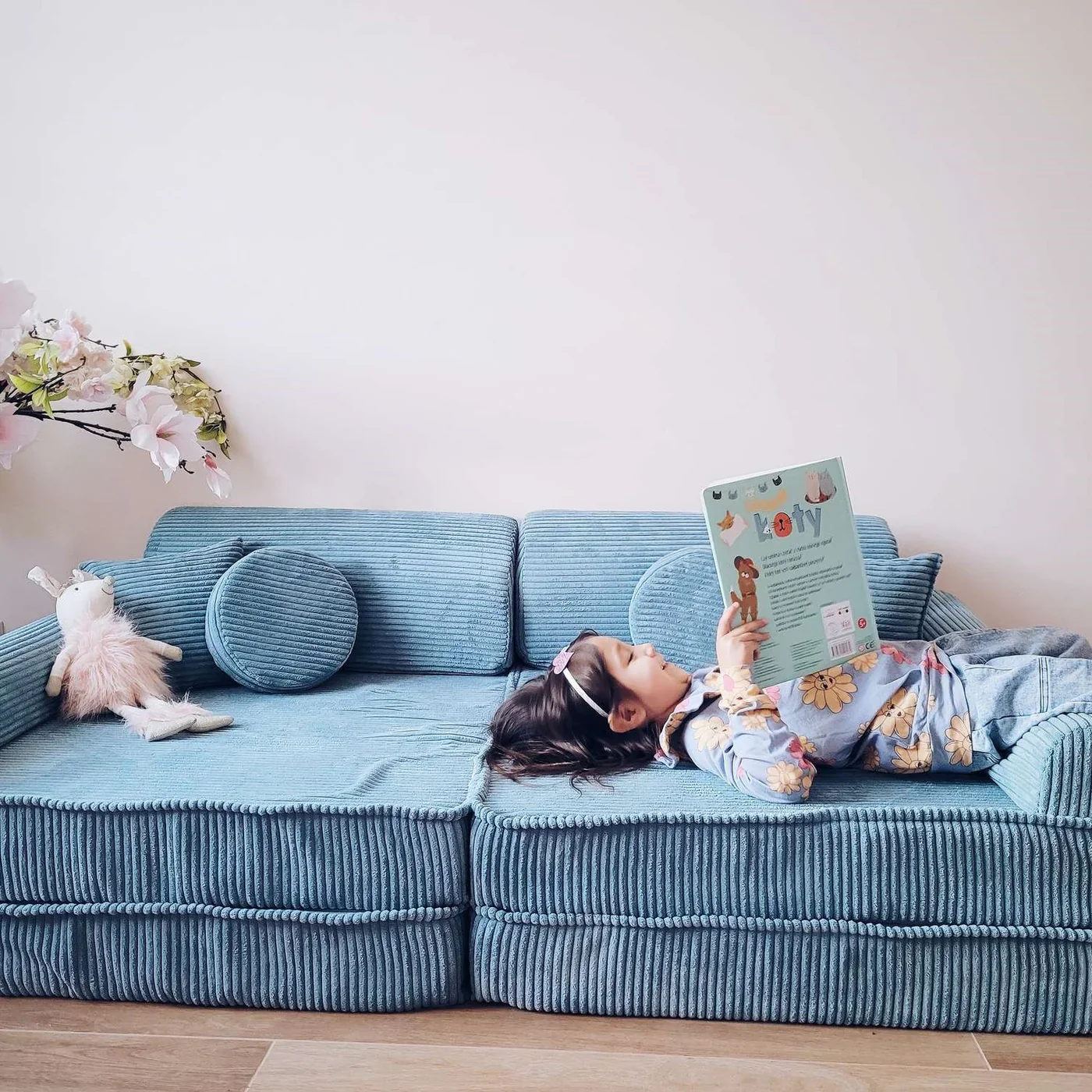 Canapé de jeu modulable 10 pièces en Corduroy à larges côtes, Aesthetic • Gustavo+ – Image 7