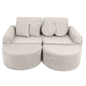 Canapé de jeu modulable 12 pièces en Corduroy à larges côtes, Aesthetic • Loki