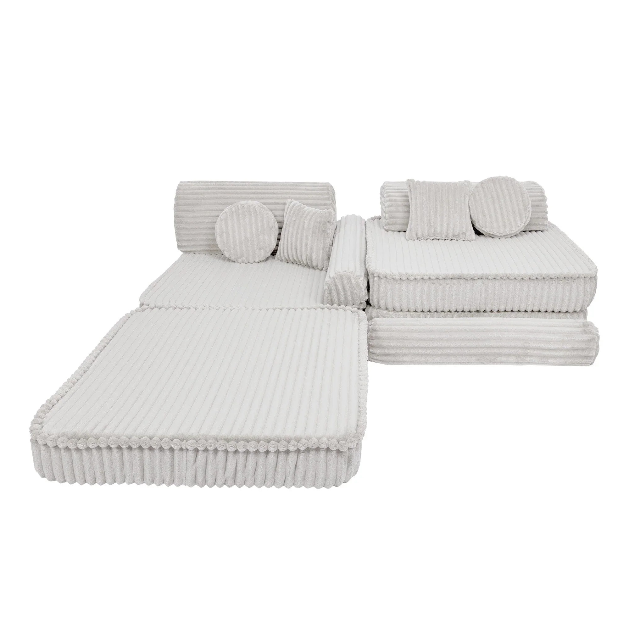 Canapé de jeu modulable 10 pièces en Corduroy à très larges côtes Churros • Gustavo+ – Image 5