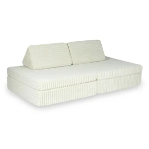 Canapé de jeu modulable 4 pièces en Corduroy à très larges côtes Churros, 2 tailles • Tobias