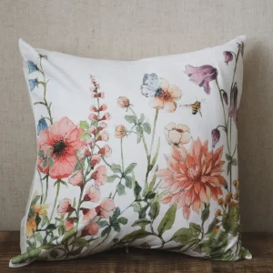 Coussin carré en coton • Wildflowers
