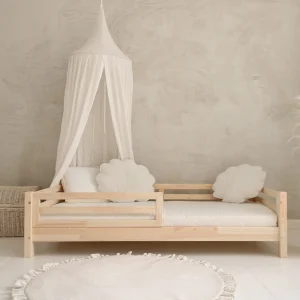 Lit simple en bois avec barrière • Alma