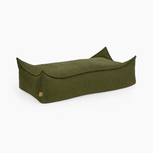 Coussin de sol rectangle en velours Corduroy à larges côtes Aesthetic