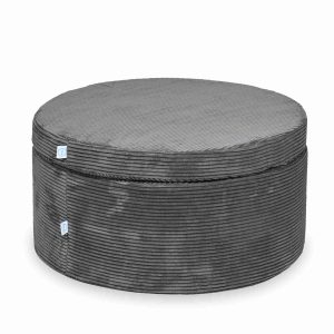 Pouf de jeu modulable 4 pièces en Corduroy Tobias – Graphite