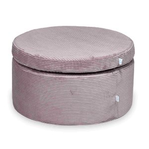 Pouf de jeu modulable 4 pièces en Corduroy Tobias – Lavande